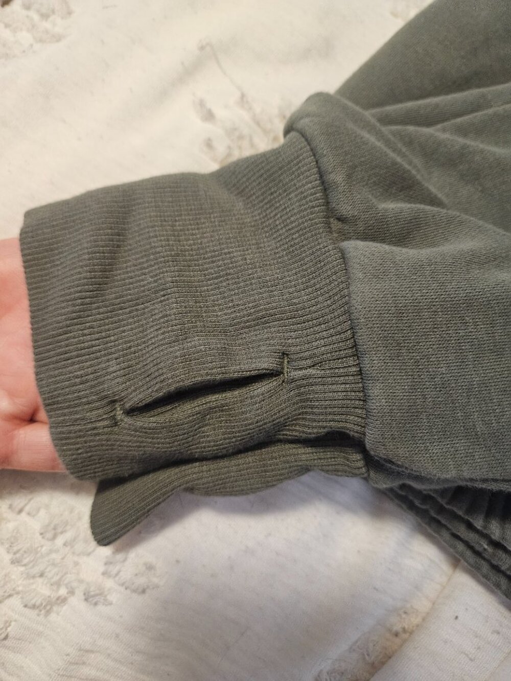 Olive Green Joy Lab Sweatshirt - Picture 2 of 3